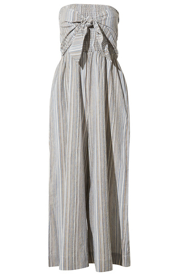 Bishop+Young Tie Front Stripe Jumpsuit Slide 1