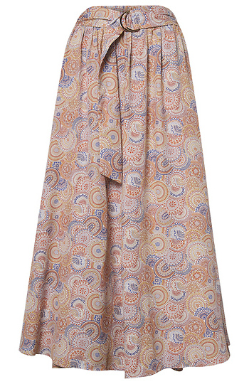 Printed Midi Skirt Slide 1