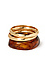 Amber and gold bracelet set Thumb 1