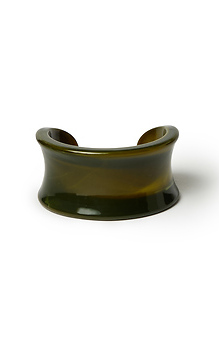 Dark jade colored bangle bracelet Slide 1