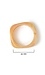 Beige geometric bangle bracelet Thumb 2