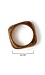 Mocha colored geometric bangle bracelet Thumb 3