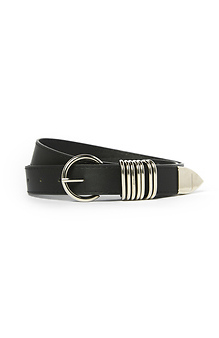 Black Belt with 7 Silver Loops Slide 1