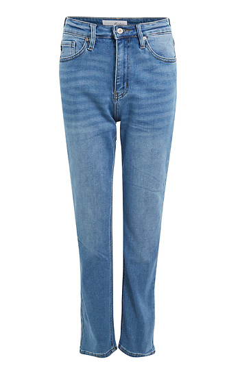 High Rise Straight Leg Denim Slide 1