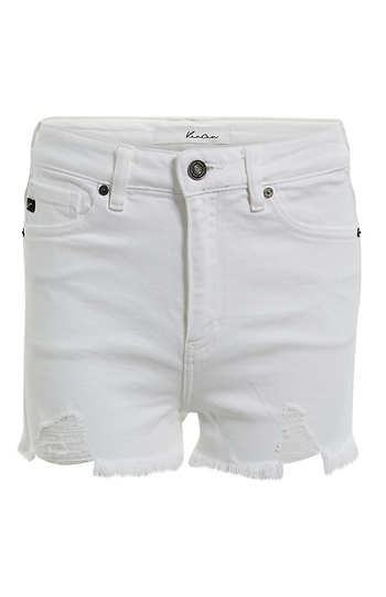 High Rise Distressed Shorts Slide 1