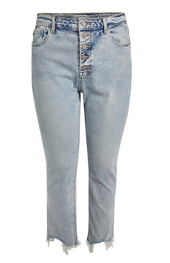 High Rise Straight Denim Slide 1