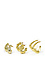 Teardrop Twist and Triangular Hoop Earrings Set Thumb 1