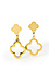 2 Clover Shaped Drop Earrings Thumb 1
