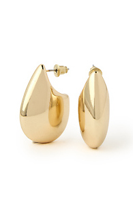 Rounded Bean Earrings Slide 1