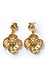 Gold Floral Statement Drops Thumb 2
