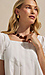 Gold grooved hoop earrings Thumb 3