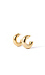 Textured gold hoop earrings Thumb 1