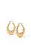 Gold twisted hoop earrings Thumb 1
