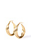 Gold triple band twisted hoops Thumb 1