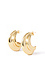 Sculpted gold wave hoops Thumb 1