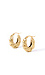 Small gold twisted hoop earrings Thumb 1