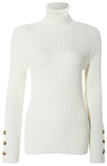 Velvet Heart Ribbed Turtle Neck Slide 1