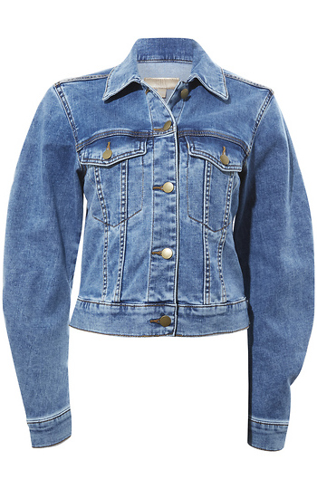 KUT from the Kloth Cropped Denim Jacket Slide 1