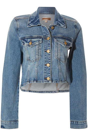 KUT from the Kloth Cropped Denim Jacket Slide 1