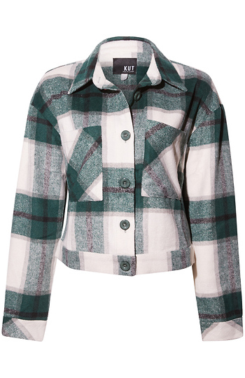 KUT from the Kloth Crop Jacket Slide 1