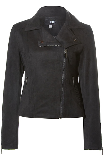 KUT from the Kloth Suede Moto Jacket Slide 1