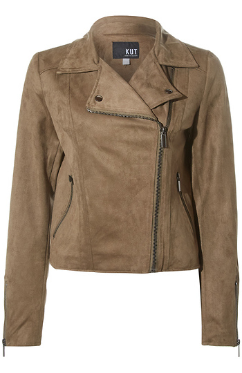 KUT from the Kloth Suede Moto Jacket Slide 1