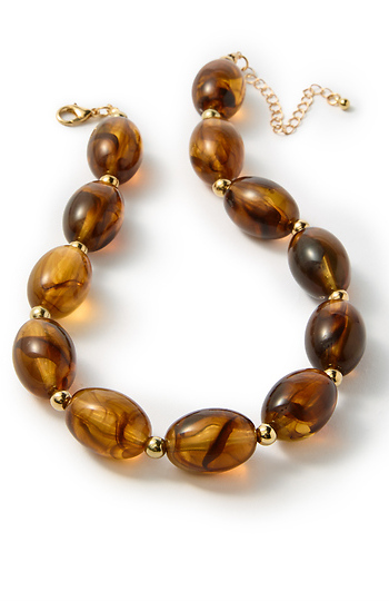Amber stone necklace Slide 1