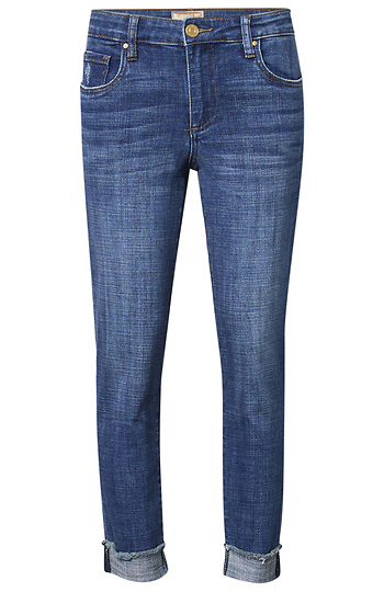Mid Rise Straight Leg Denim Slide 1