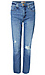 Kut from the Kloth High Rise Distressed Slim Straight Jean Thumb 1