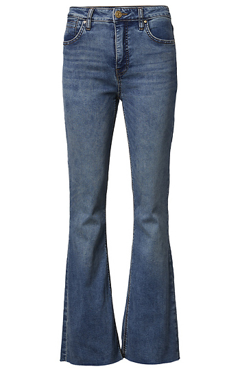 KUT from the Kloth High Rise Fab AB Raw Hem Flared Denim Slide 1