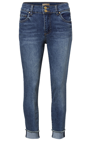 KUT from the Kloth Crop Straight Denim Slide 1