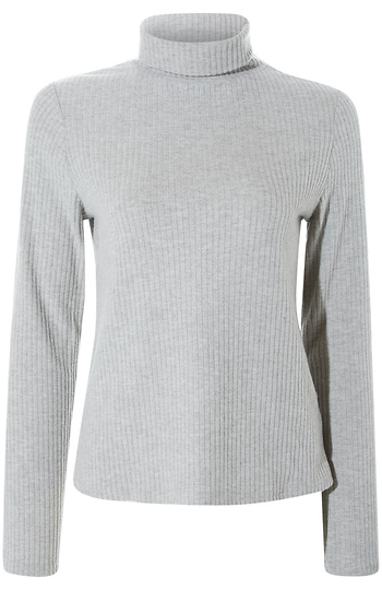 Velvet Heart Ribbed Turtleneck Slide 1