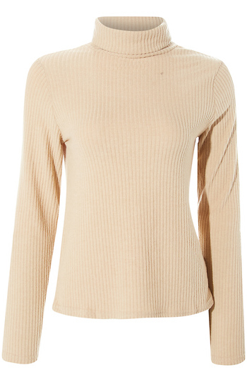 Velvet Heart Ribbed Turtleneck Slide 1