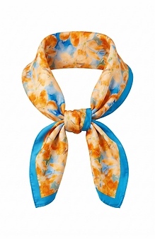 Watercolor Floral Scarf Slide 1