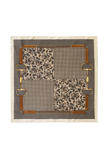 Houndstooth and Paisley Scarf Slide 1