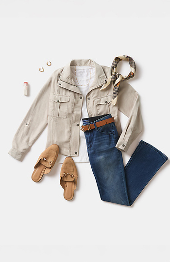 Houndstooth and Paisley Scarf Slide 1