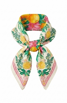 Lemons and Florals Scarf Slide 1