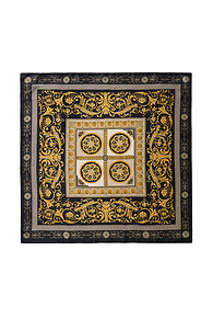 Black Baroque Print Scarf Slide 1