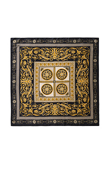 Black Baroque Print Scarf Slide 1