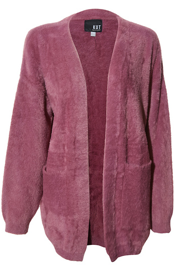 KUT from the Kloth Long Fuzzy Cardigan Slide 1