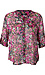 KUT from the Kloth Button Front Long Sleeve Sheer Blouse Thumb 1