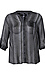 KUT from the Kloth Button Front Long Sleeve Sheer Blouse Thumb 1