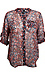 KUT from the Kloth Button Front Long Sleeve Sheer Blouse Thumb 1