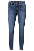 Mid Rise Skinny Cropped Denim