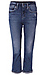 Silver Mid Rise Capri Jean Thumb 1