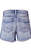 Silver Mid Rise Denim Short Thumb 2