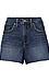 High Rise Denim Short Thumb 1
