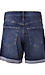 Silver High Rise Cuffed Long Short Thumb 2