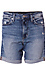 Silver Long Denim Short Thumb 1