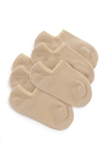 Claire Socks (Pack of 3) Beige Slide 1